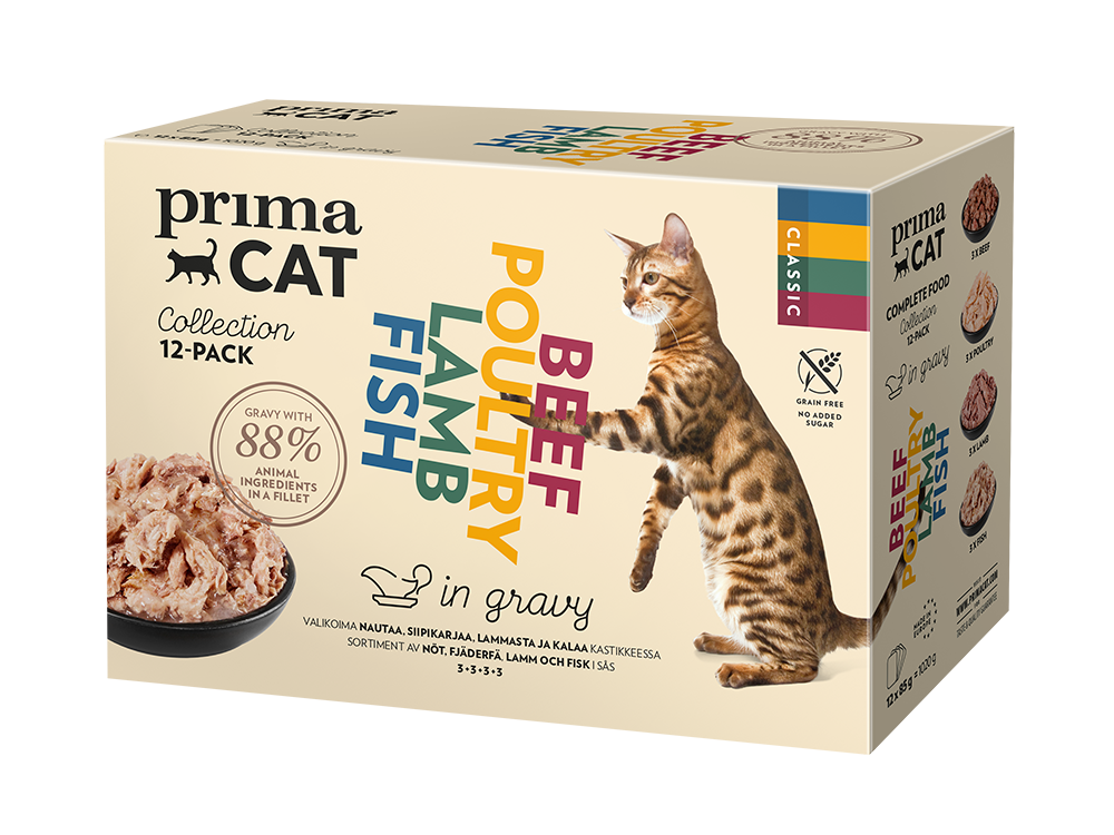 PrimaCat Classic viljaton ja sokeriton kissan märkäruoka