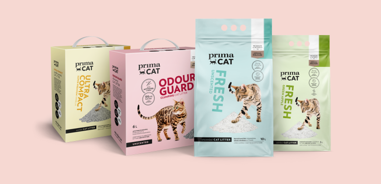 PrimaCat litter range package picture