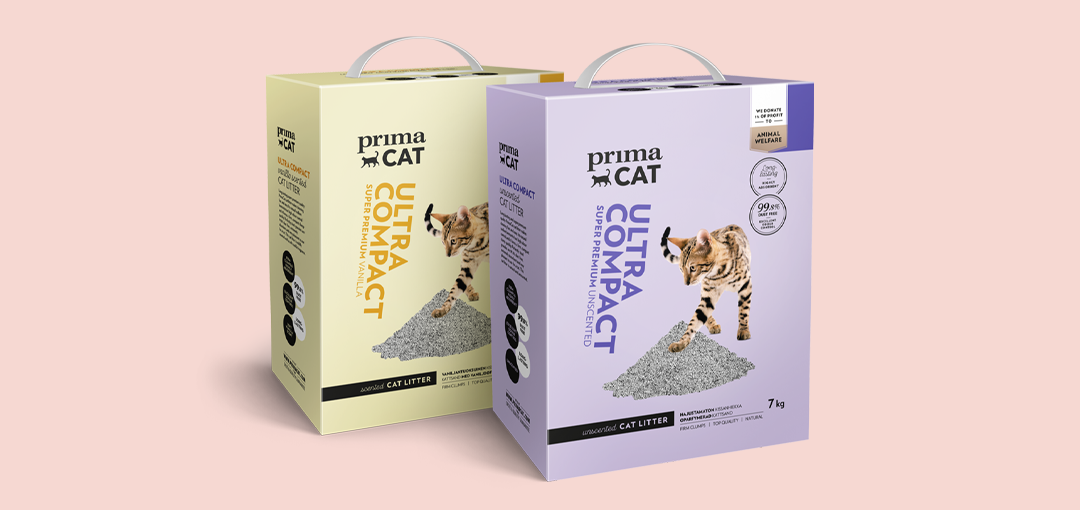 PrimaCat Ultra Compact -kissanhiekka pakkauskuva